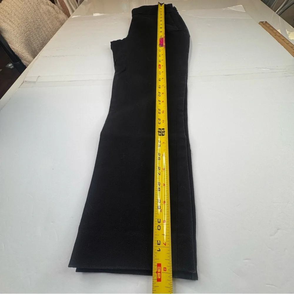 Sezane Paris Pants Women's Size 34 Black Cotton Jeans Preppy Side Zipper Casual